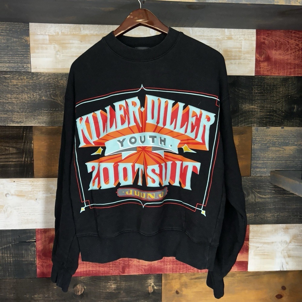 Juun j Juun.j Sweatshirt Killer Diller Mens Crewneck Cotton Size 46
